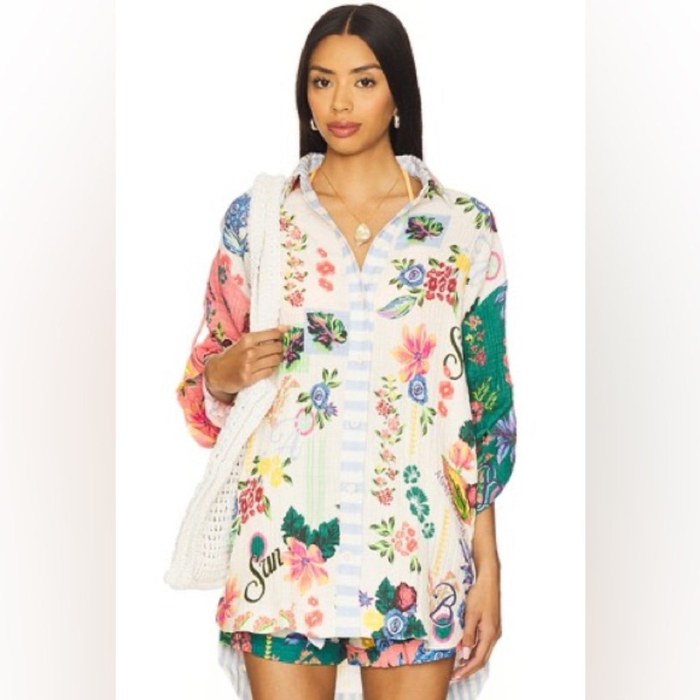 NWT Agua Bendita Chrissy 1 Citrus in Multicolor